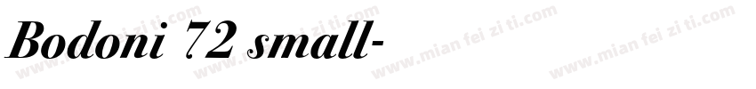 Bodoni 72 small字体转换